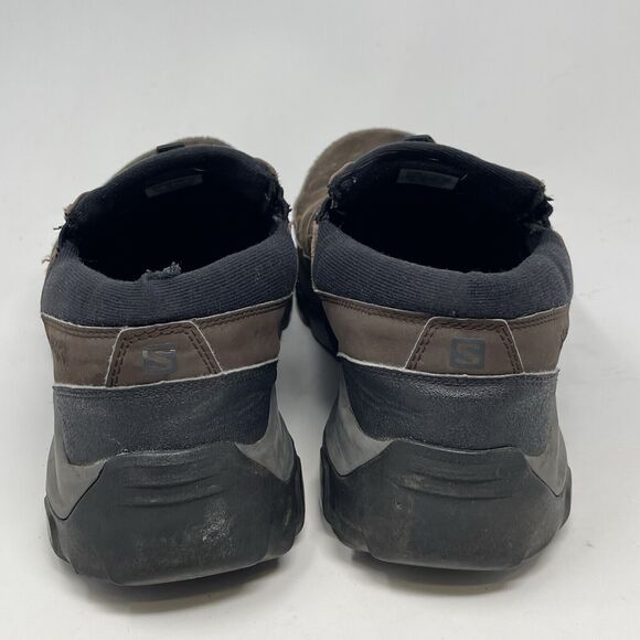 Salomon Snow Clog Shoes Mens 13 Brown Suede Slip On Loafer Y2K Vintage main image 7